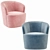 Swoon Ritz Velvet Occasional Chair 3D model small image 5