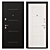 Metallic Entry Door, 960x2050x92mm, 66mm Thickness 3D model small image 1