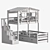 Bilbao Children's Loft Bed 3D model small image 19