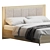 Elegant Beige Innovo Lux Bed 3D model small image 3