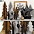 Festive Holiday Home Decor Kit 3D model small image 1