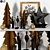 Festive Holiday Home Decor Kit 3D model small image 5