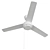  Nordic Bliss Ceiling Fan 3D model small image 2