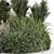 Outdoor Plants Bush Set 1281 3D model small image 3