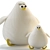 Plush Penguin Pillow Toy Set 3D model small image 2