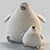 Plush Penguin Pillow Toy Set 3D model small image 3