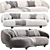 Contemporary Sectional Fabric Sofa "PACIFIC 3D model small image 2