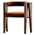 Modern Teddy Dining Chair 2017 3D model small image 3