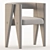 Modern Teddy Dining Chair 2017 3D model small image 4