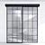 Modern Aluminum Door Panel Set 3D model small image 6