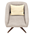 Modern Fifth Avenue Lounge Chair 3D model small image 3