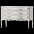 Provencal Nightstand & Dresser Set 3D model small image 4