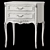 Provencal Nightstand & Dresser Set 3D model small image 5