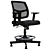Modern Ikea Office Chair Rotation System 3D model small image 1