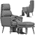 Anderson 1 Seater Chair Set 3D model small image 5