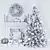 Festive Tree & Decor Set 3D model small image 5