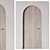 Archway Wooden Doors, 2100x900mm 3D model small image 4