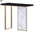 Sleek Wooden Console Entryway Table 3D model small image 9