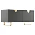 Modern Lacquered Glinda Sideboard - UVUnwrapped 3D model small image 4