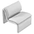 Boucle Curvature Chair 3D Model 3D model small image 6