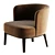 Modern Upholstered Fabric Easy Chair 3D model small image 5