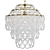 Elegant Noir Dolce Vita Chandelier 3D model small image 1