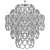 Elegant Noir Dolce Vita Chandelier 3D model small image 2