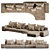 Luxurious Modern Daniels Seating Set 3D model small image 3
