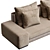 Luxurious Modern Daniels Seating Set 3D model small image 4