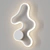 Elegant White LED Wall Lamp 3D model small image 1