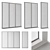 Small White Frame Windows 18 3D model small image 1