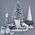 Festive Deco Set with Vray 3D model small image 4