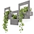 Modern Indoor Hanging Plants Shelve 3D model small image 1