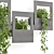 Modern Indoor Hanging Plants Shelve 3D model small image 5