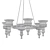 Bertil Vallien Hanging Candelabra Smide 3D model small image 2