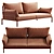 Sleek Reva Twist Sofa Model 3D model small image 4