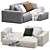 Ebi Corner Sofa by Divan.ru 3D model small image 2