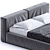 Boca Navi Bed in Boca Room 3D model small image 2