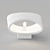 Modern Gypsum Calixta Wall Sconce 3D model small image 2