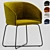 Modern Caleto Chair Soft Line 3D model small image 1