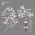 Frosty Winter Young Trees 3D model small image 1