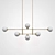 Two-tiered Glass Pendant Lighting 3D model small image 3