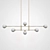 Two-tiered Glass Pendant Lighting 3D model small image 4