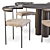 Modern Scandinavian Dining Set "Islets & Kashmir 3D model small image 2