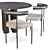 Modern Scandinavian Dining Set "Islets & Kashmir 3D model small image 3