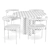 Modern Scandinavian Dining Set "Islets & Kashmir 3D model small image 4