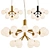 Sleek Danna Chandelier, Vray & Corona 3D model small image 1