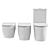 Ceramica Nova MIA Toilet Set 3D model small image 2