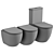 Ceramica Nova MIA Toilet Set 3D model small image 3