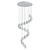 24-Light Diamond Luxe Chandelier 3D model small image 2